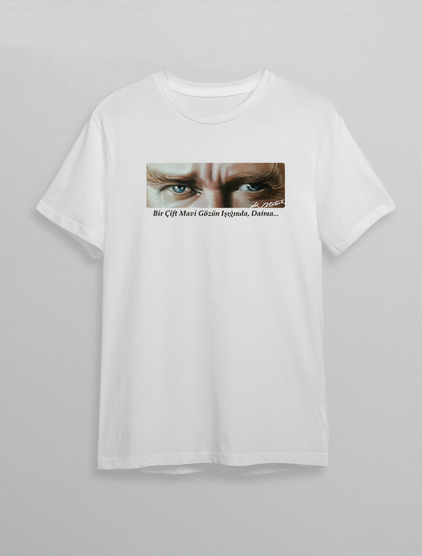 10 Kasım Atatürk Baskılı T-shirt - Beyaz -