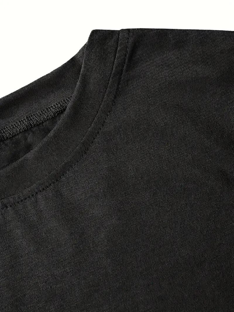 fiyonk Ön Arka baskılı siyah oversize Kısa Kol t-shirt- Siyah -