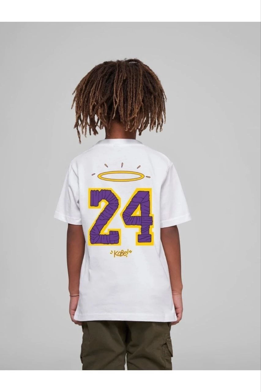 Çocuk Baskılı T-Shirt - Beyaz