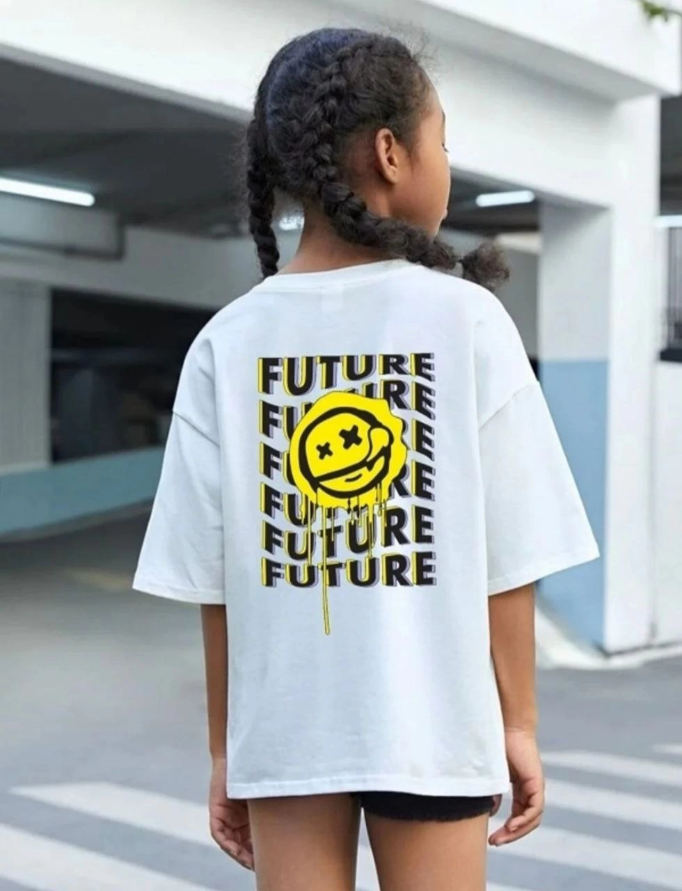 Çocuk Baskılı T-Shirt - Beyaz