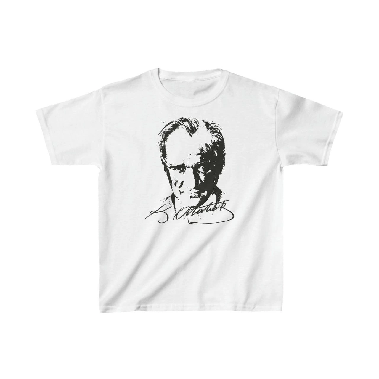 Çocuk Baskılı T-Shirt - Beyaz