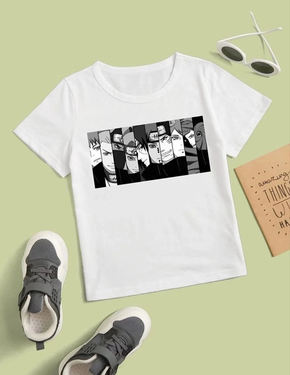 Çocuk Baskılı T-Shirt - Beyaz