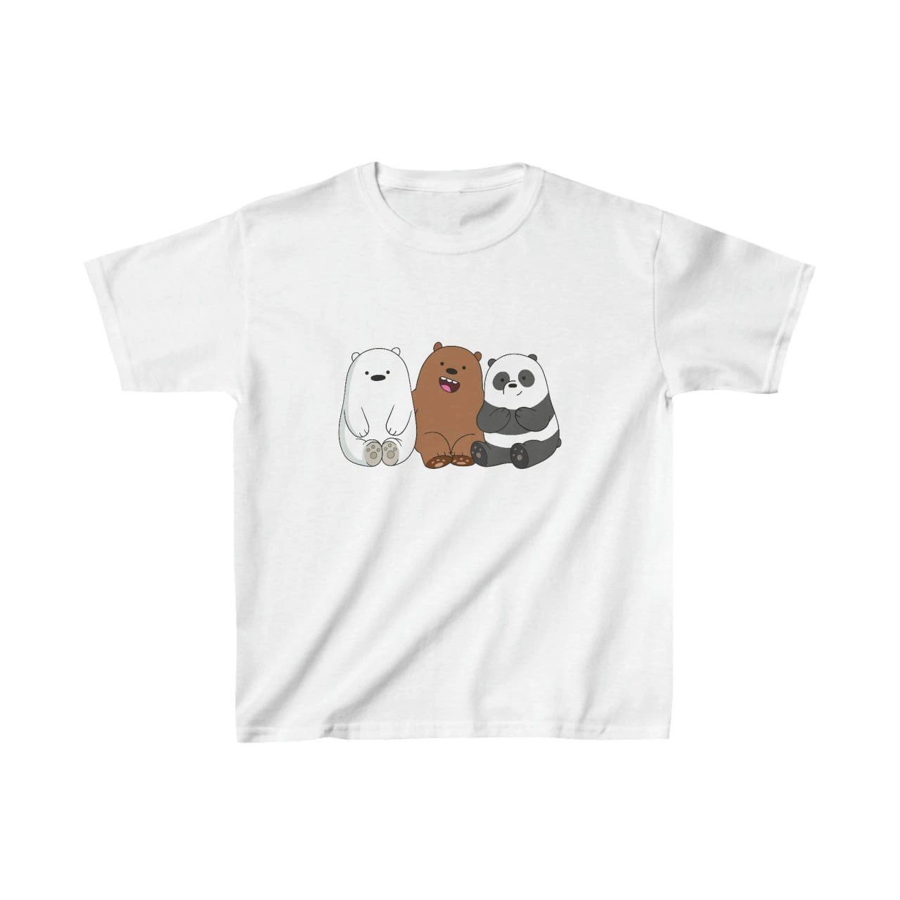 Çocuk Baskılı T-Shirt - Beyaz
