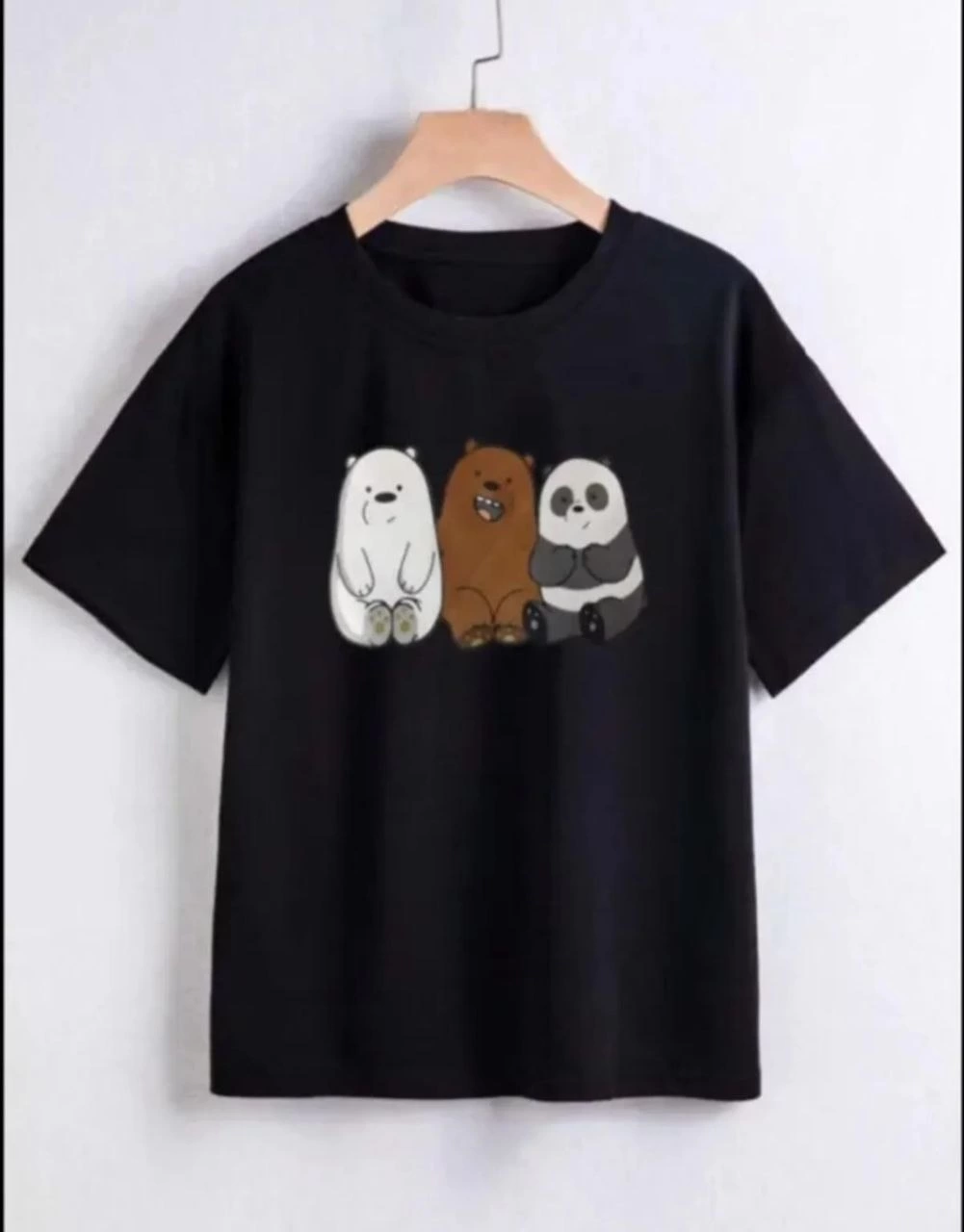 Baskılı T-Shirt - Siyah -