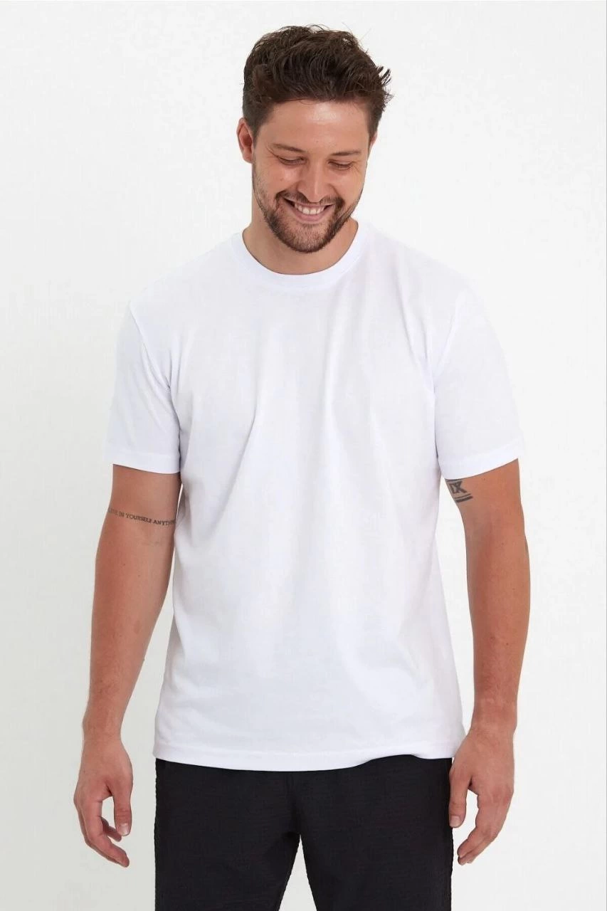 24/1 Düz A Kalite Oversize T-shirt - Beyaz