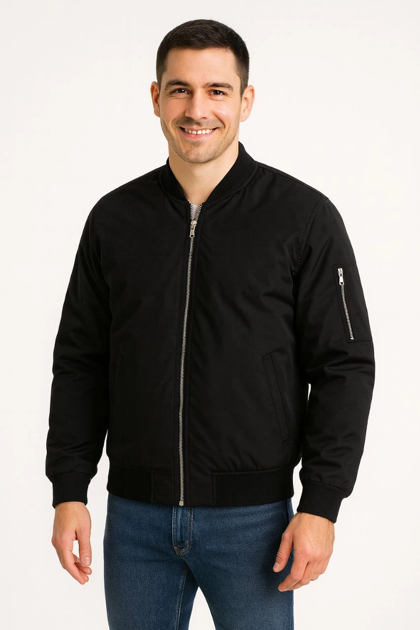 Bomber Mont Ceket - Siyah -