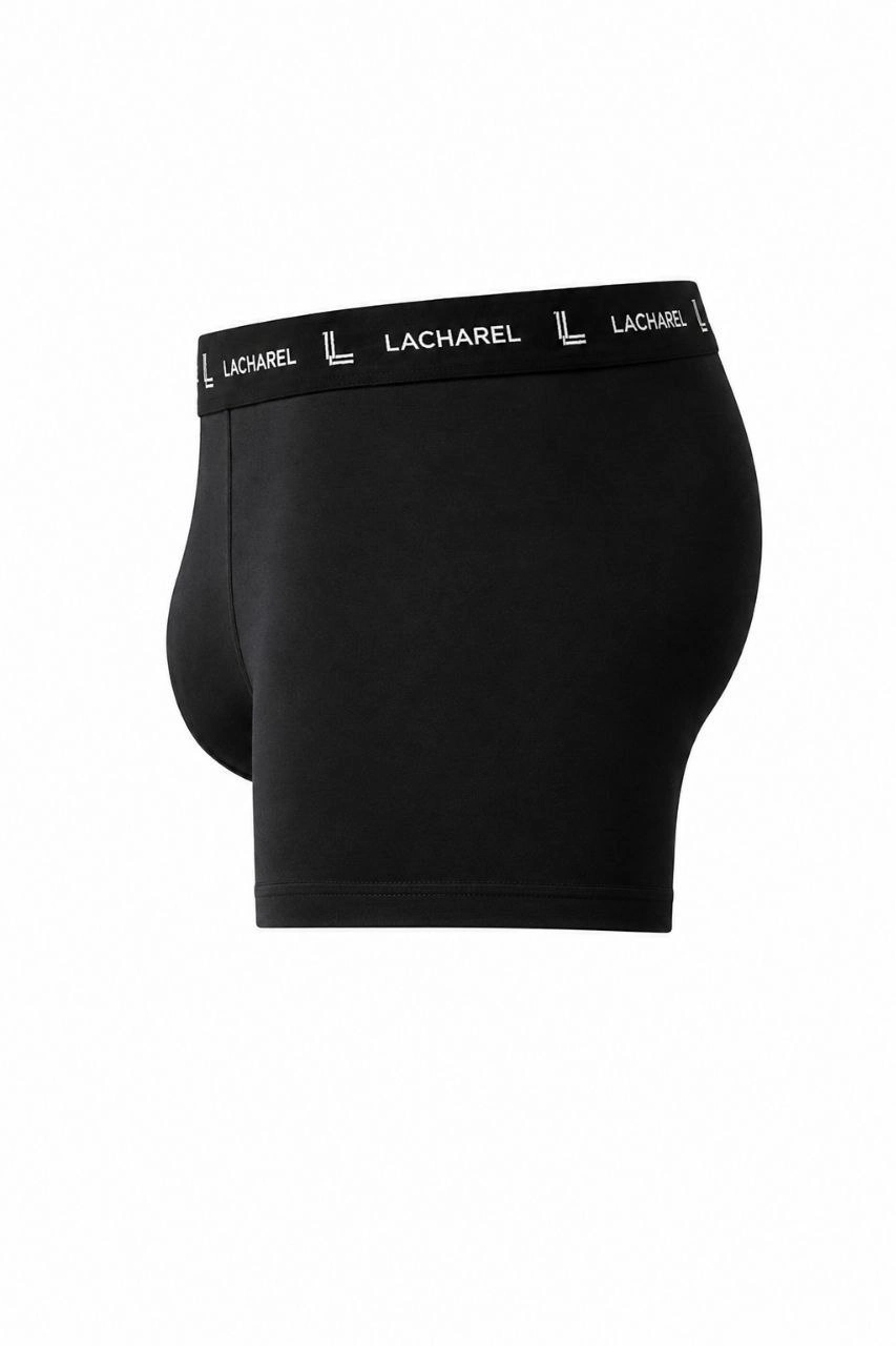 Erkek Likralı Pamuklu Nefes Alan Penye Boxer 2'Li Paket - Siyah Lacivert