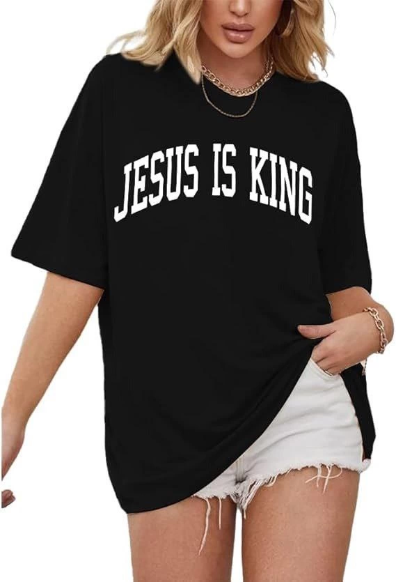 Bisiklet Yaka Kısa Kol Baskılı T-shirt - Siyah -