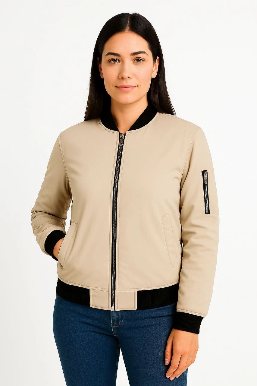 Bomber Mont Ceket - bej -