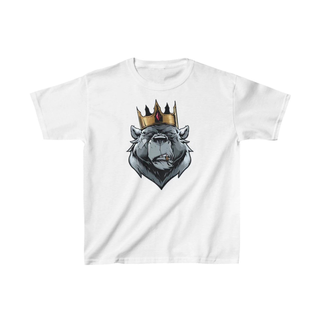 Çocuk Baskılı T-Shirt - Beyaz