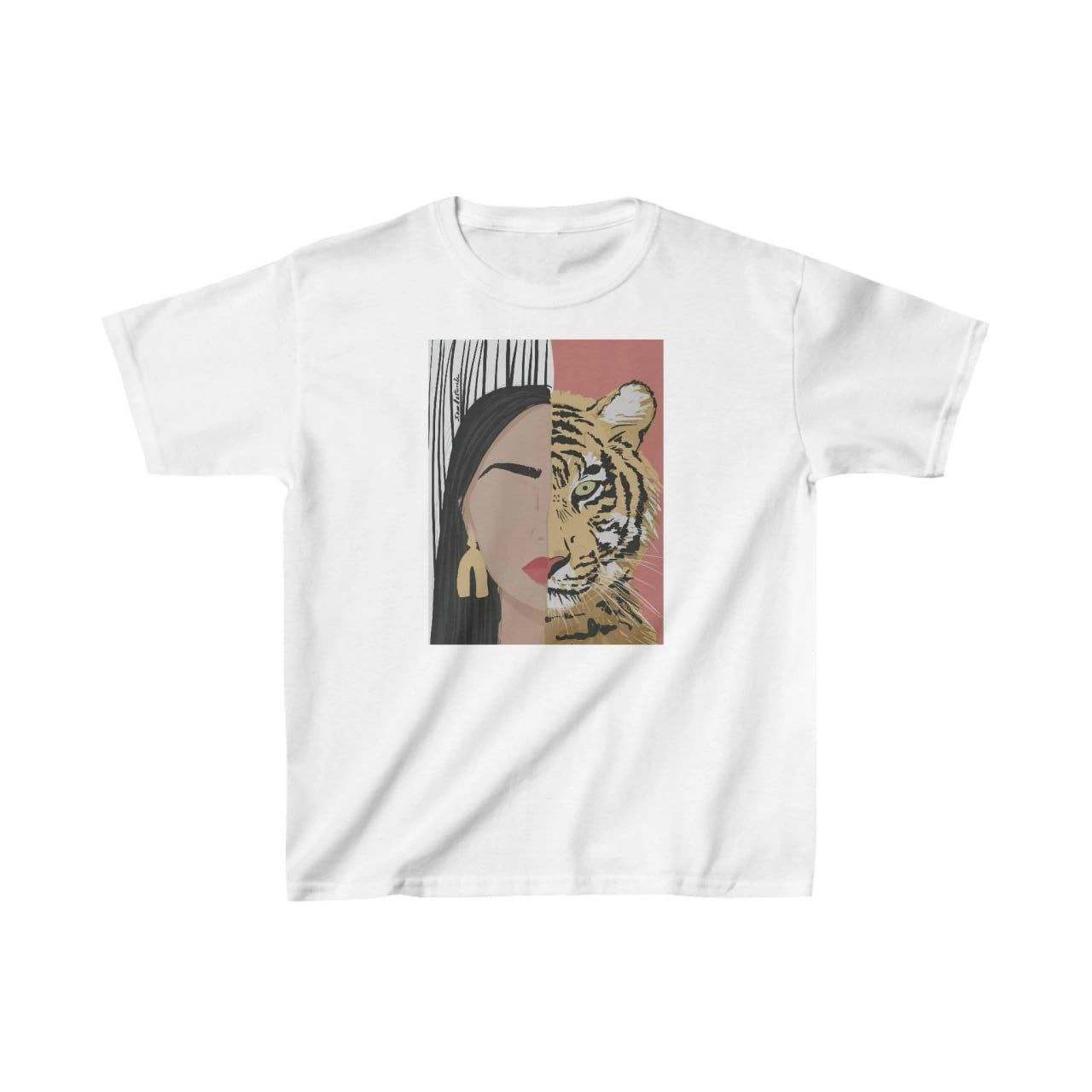 Çocuk Baskılı T-Shirt - Beyaz