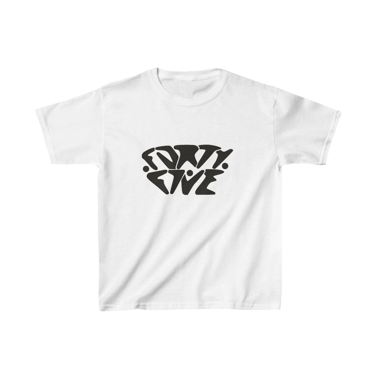 Çocuk Baskılı T-Shirt - Beyaz