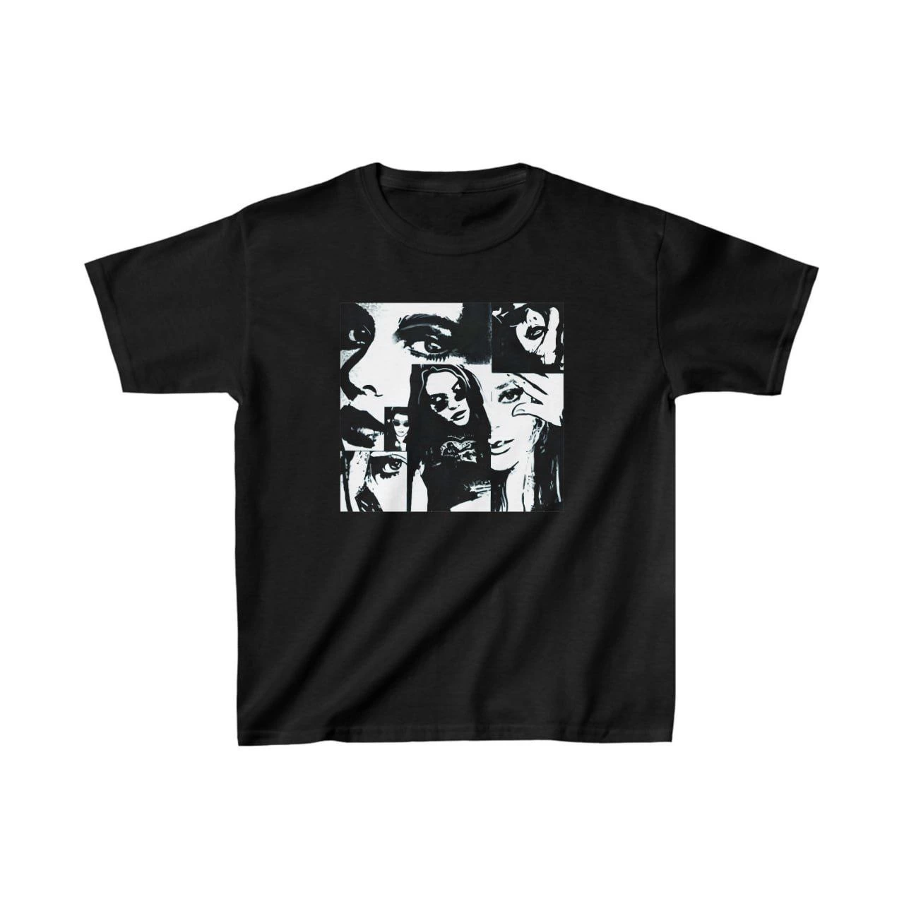 Baskılı T-Shirt - Siyah -