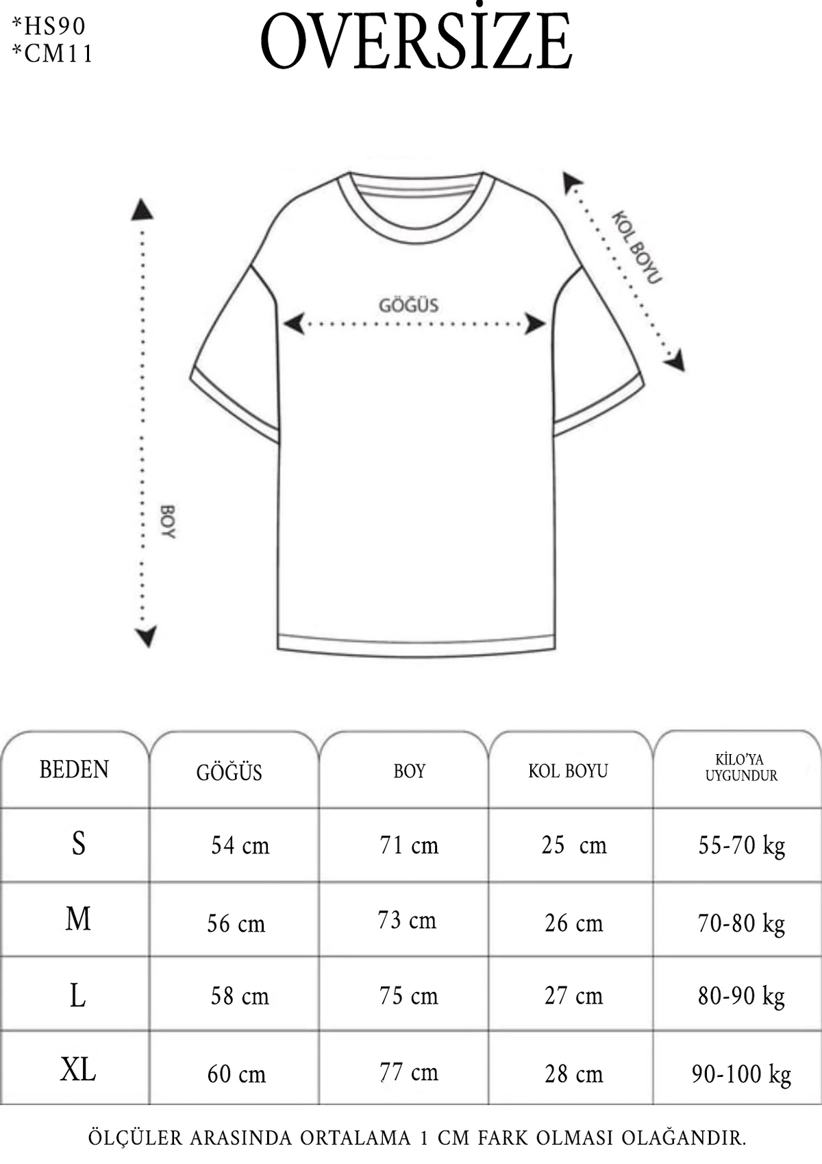 Kadın Baskılı kısa kol Oversize T-Shirt - Siyah