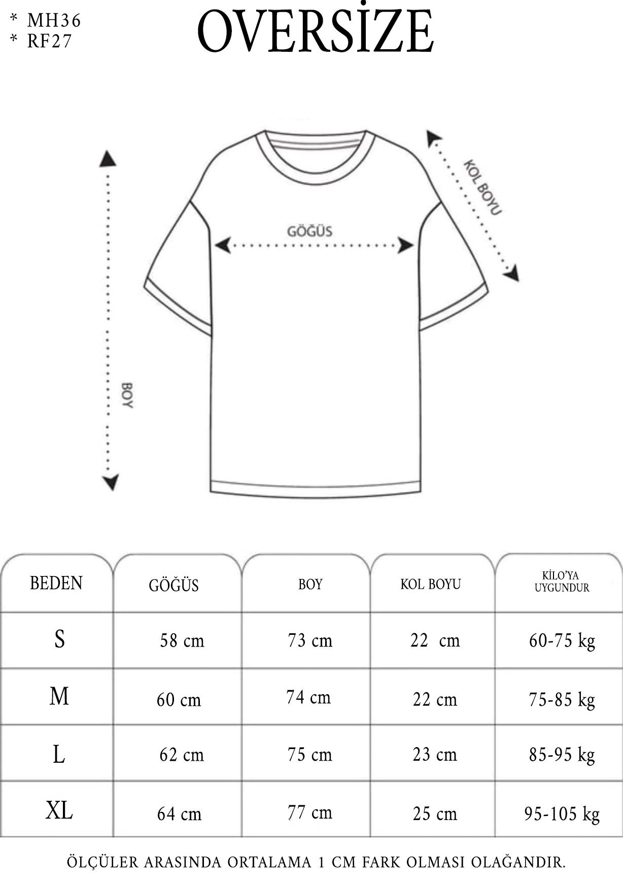 Oversize Düz Bisiklet Yaka T-Shirt - Siyah -