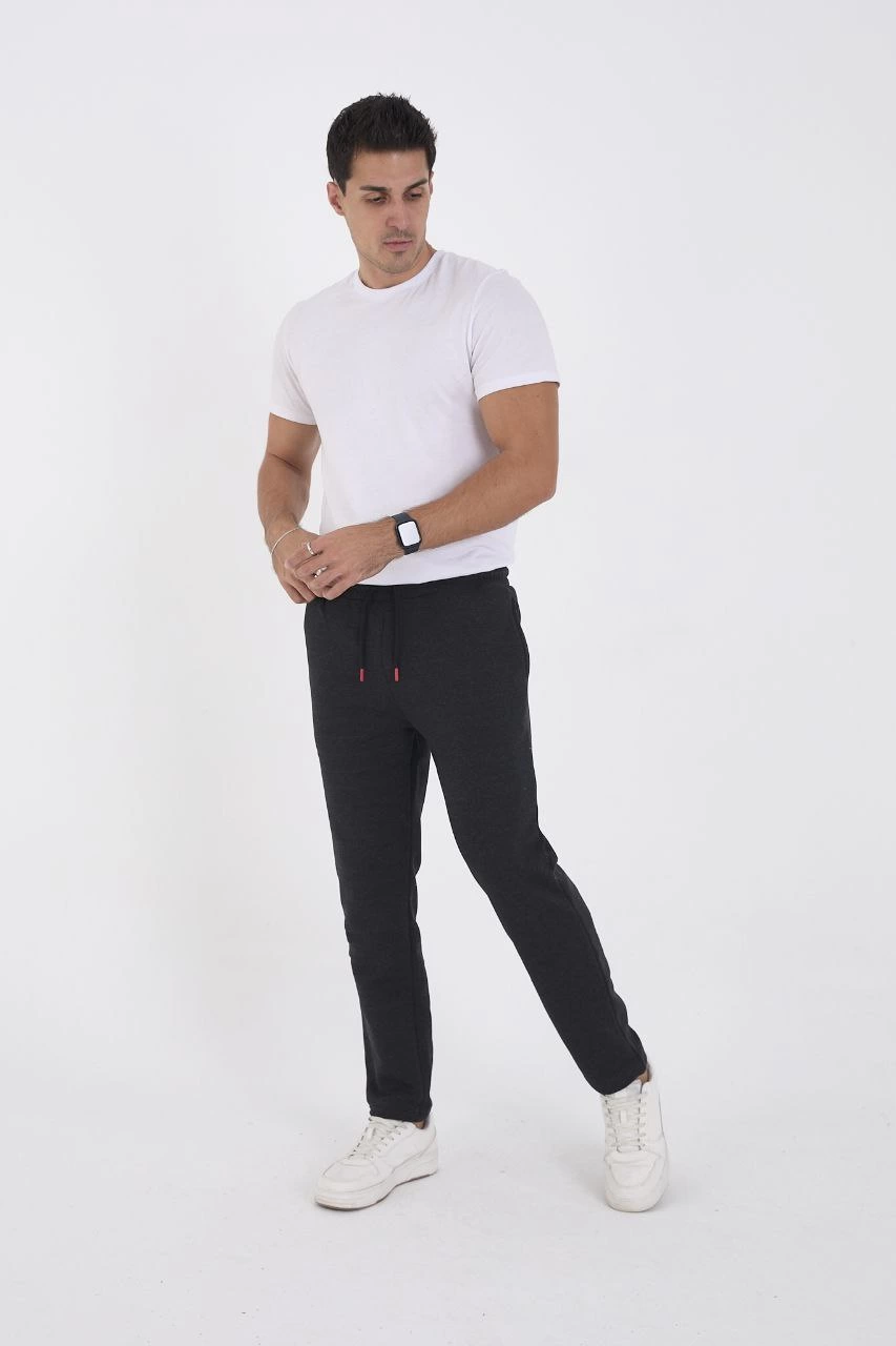 Üç İplik Basic Eşofman Pantolon - Antrasit