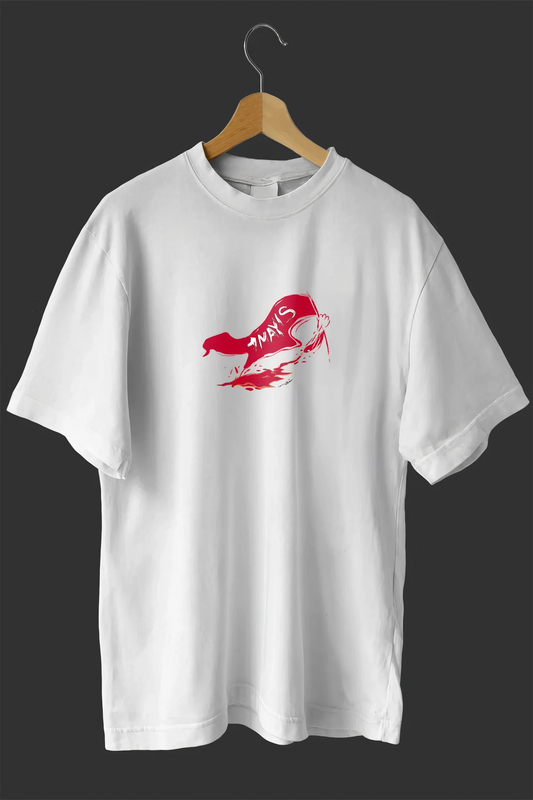 1 Mayıs Emekçilerimiz İçin Özel Tasarım 1 Mayıs Baskılı T-shirt - Beyaz -