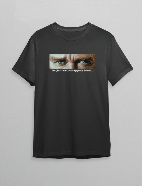 10 Kasım   Atatürk Baskılı T-shirt - Siyah -