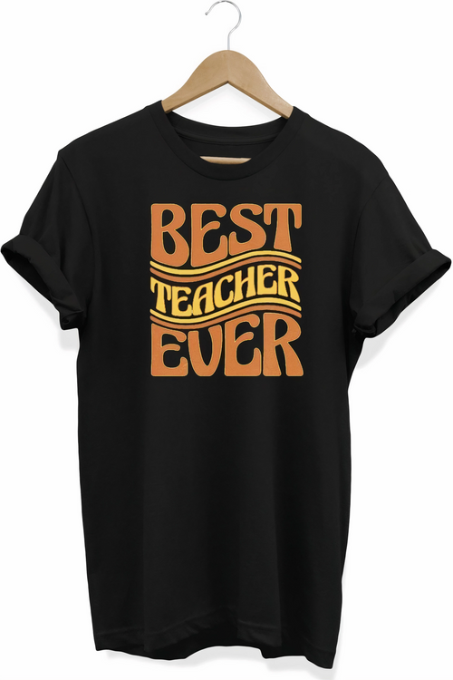24 Kasım Öğretmenler Baskılı T-shirt - Siyah -