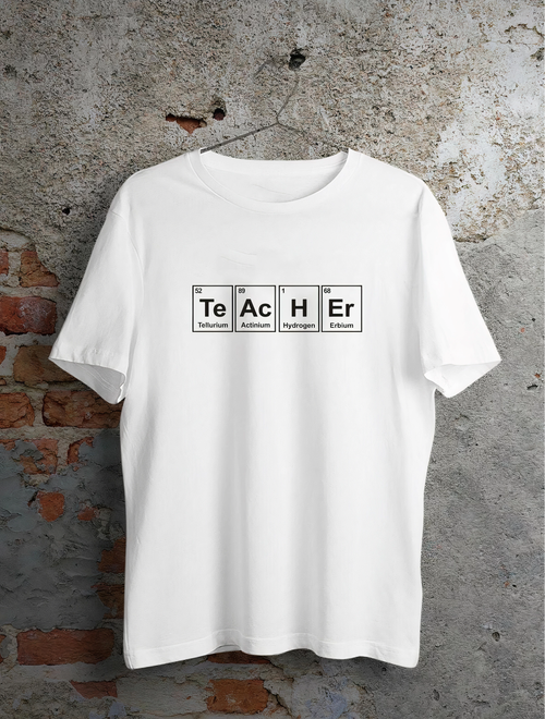 24 Kasım Öğretmenler Günü Baskılı Özel T-shirt - Beyaz -
