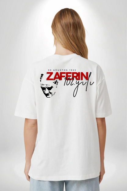 30 Ağustos   Baskılı T-shirt - Beyaz -