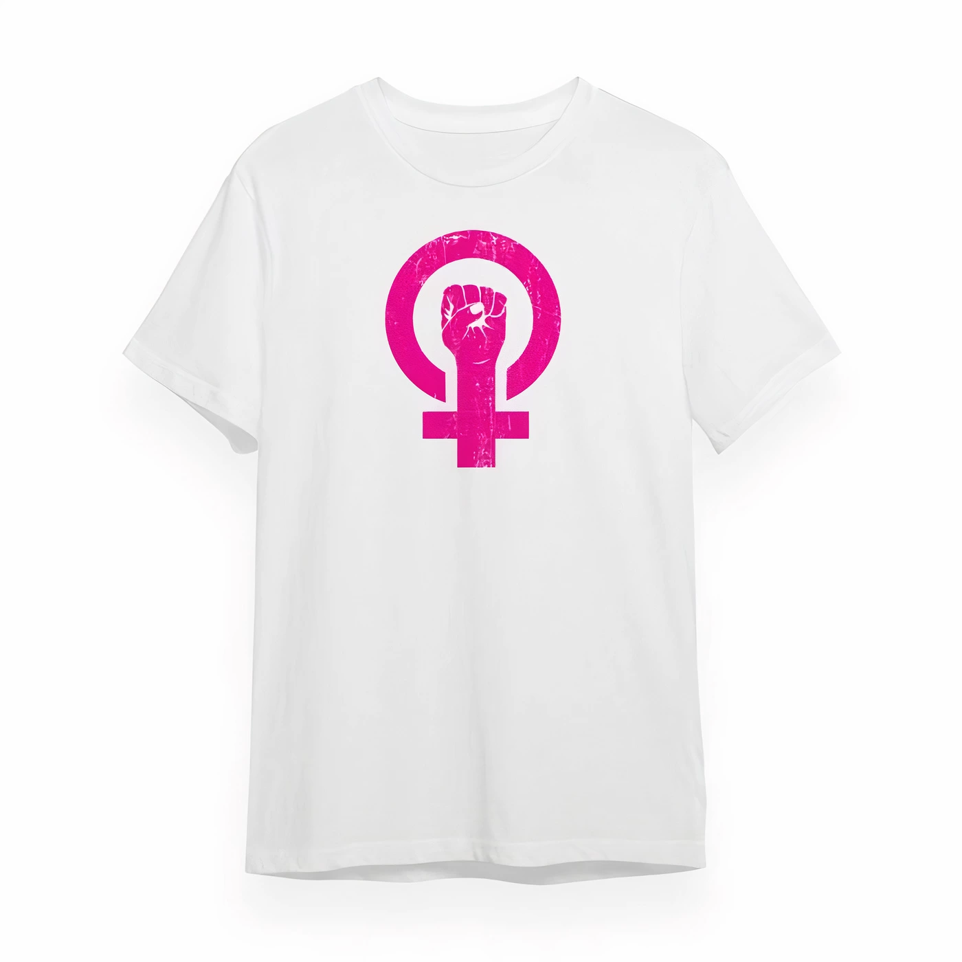 8 Mart Dünya  lar Günü İçin Özel Baskılı T-shirt - Beyaz -