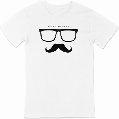 Babalar Günü Baskılı T-shirt - Beyaz -