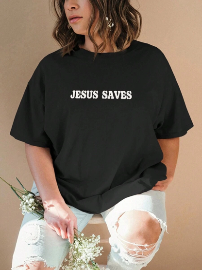 Baskılı   T-shirt - Siyah -