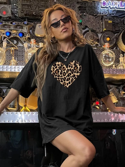 Baskılı   T-shirt - Siyah -