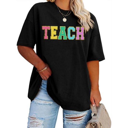 Baskılı   T-shirt - Siyah -