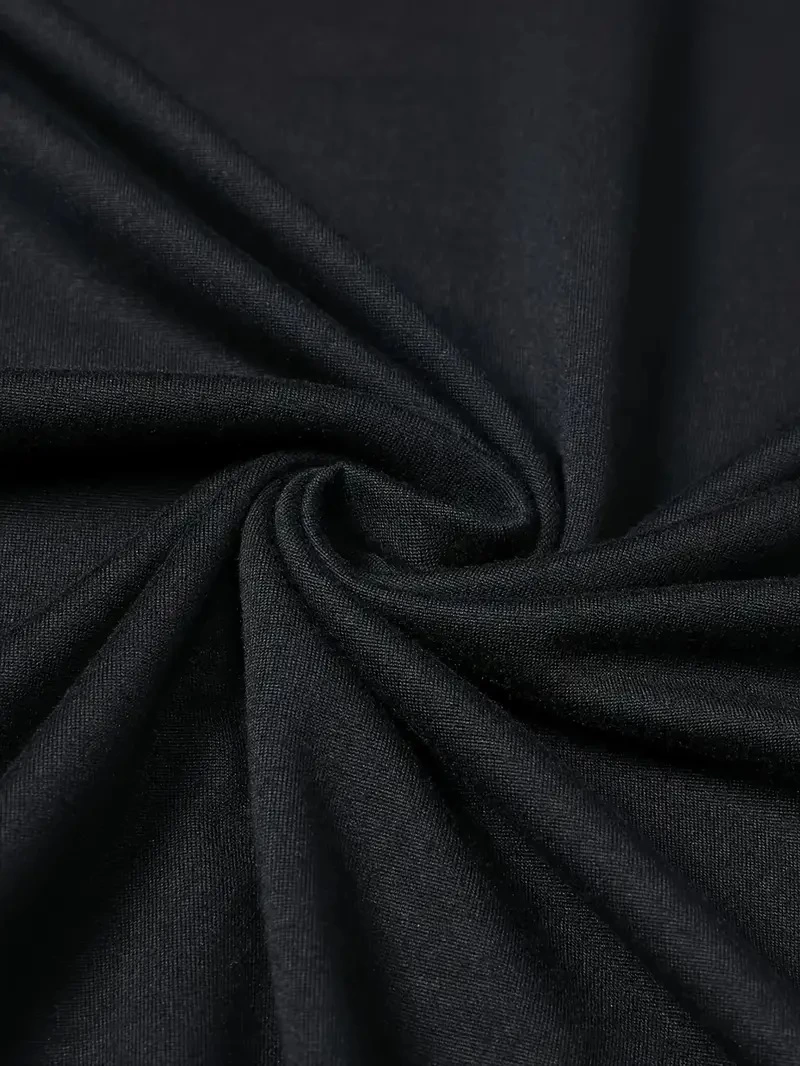 20/1 Penye Compack Baskılı Oversize Bisiklet Yaka Kısa Kol T-shirt - Siyah -