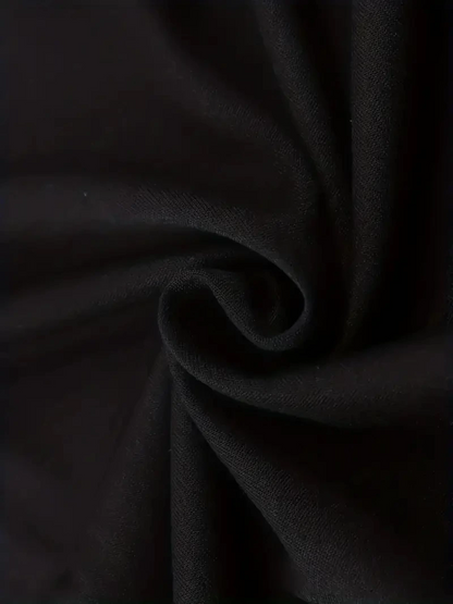Sporda Günlük Hayata Giyilebilir GYM Baskılı Oversize Bisiklet Yaka   T-shirt - Siyah -