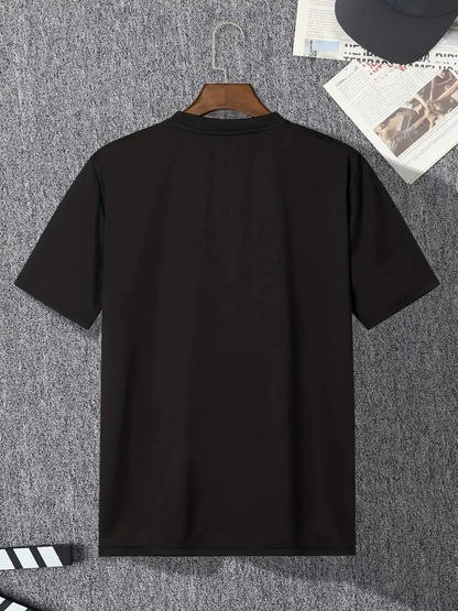 20/1 Penye Compack I TRIED TO WARN YOU. Baskılı Oversize Bisiklet Yaka T-shirt - Siyah -