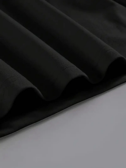20/1 Penye Compack Baskılı Oversize Kahve Desenli   Kısa Kol Yazlık T-shirt - Siyah -