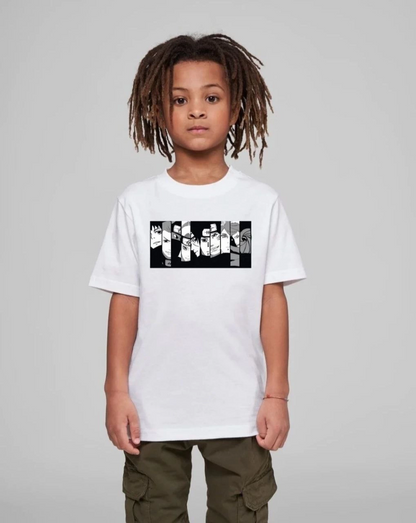 Çocuk   Baskılı T-Shirt - Beyaz