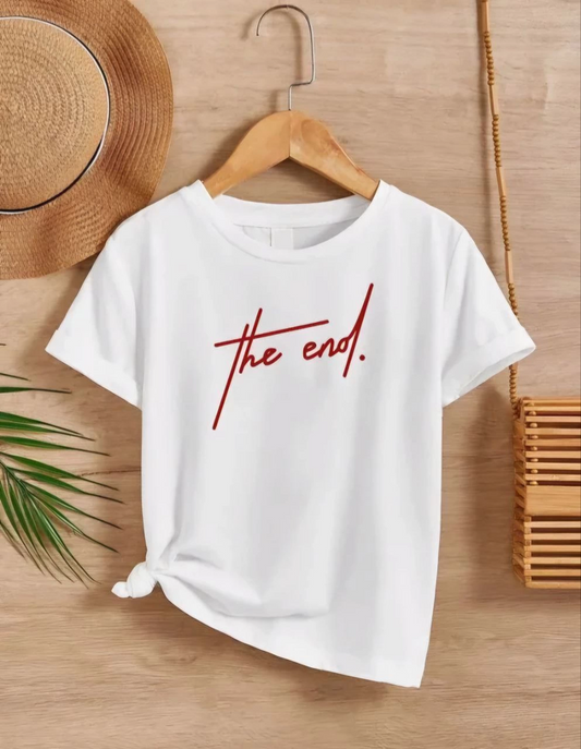 Çocuk   Baskılı T-Shirt - Beyaz