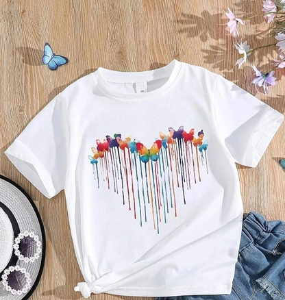 Çocuk   Baskılı T-Shirt - Beyaz