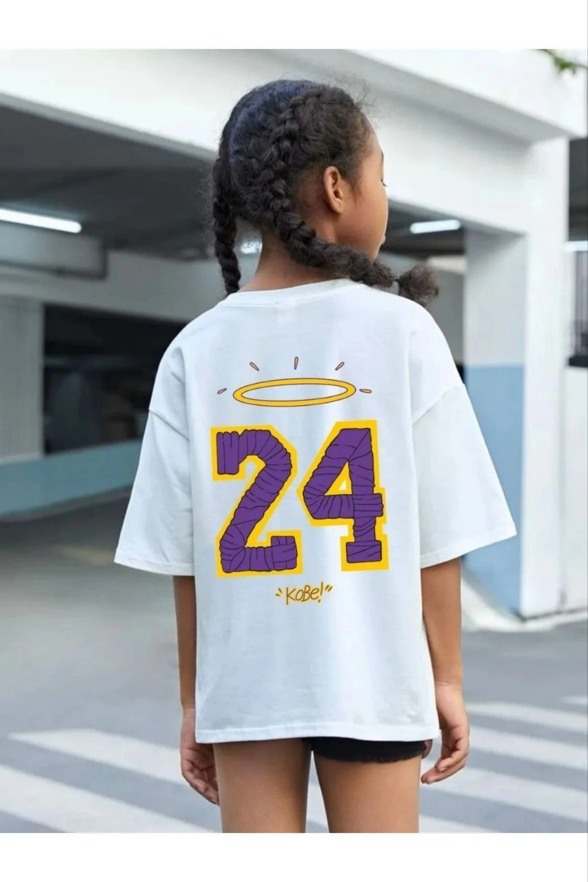 Çocuk   Baskılı T-Shirt - Beyaz