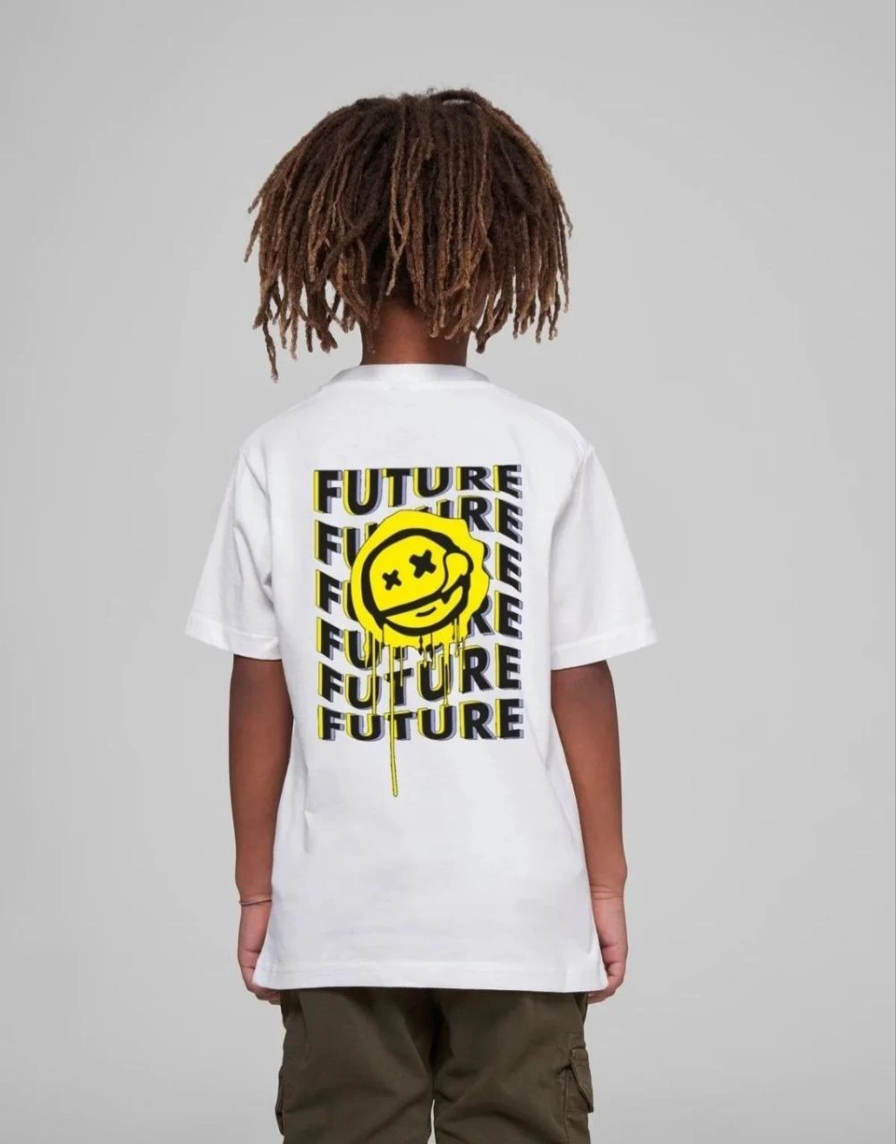 Çocuk   Baskılı T-Shirt - Beyaz