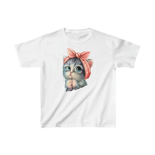 Çocuk   Baskılı T-Shirt - Beyaz