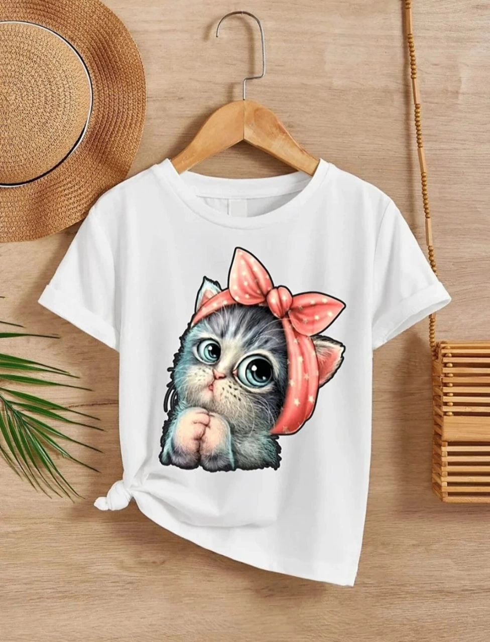 Çocuk   Baskılı T-Shirt - Beyaz