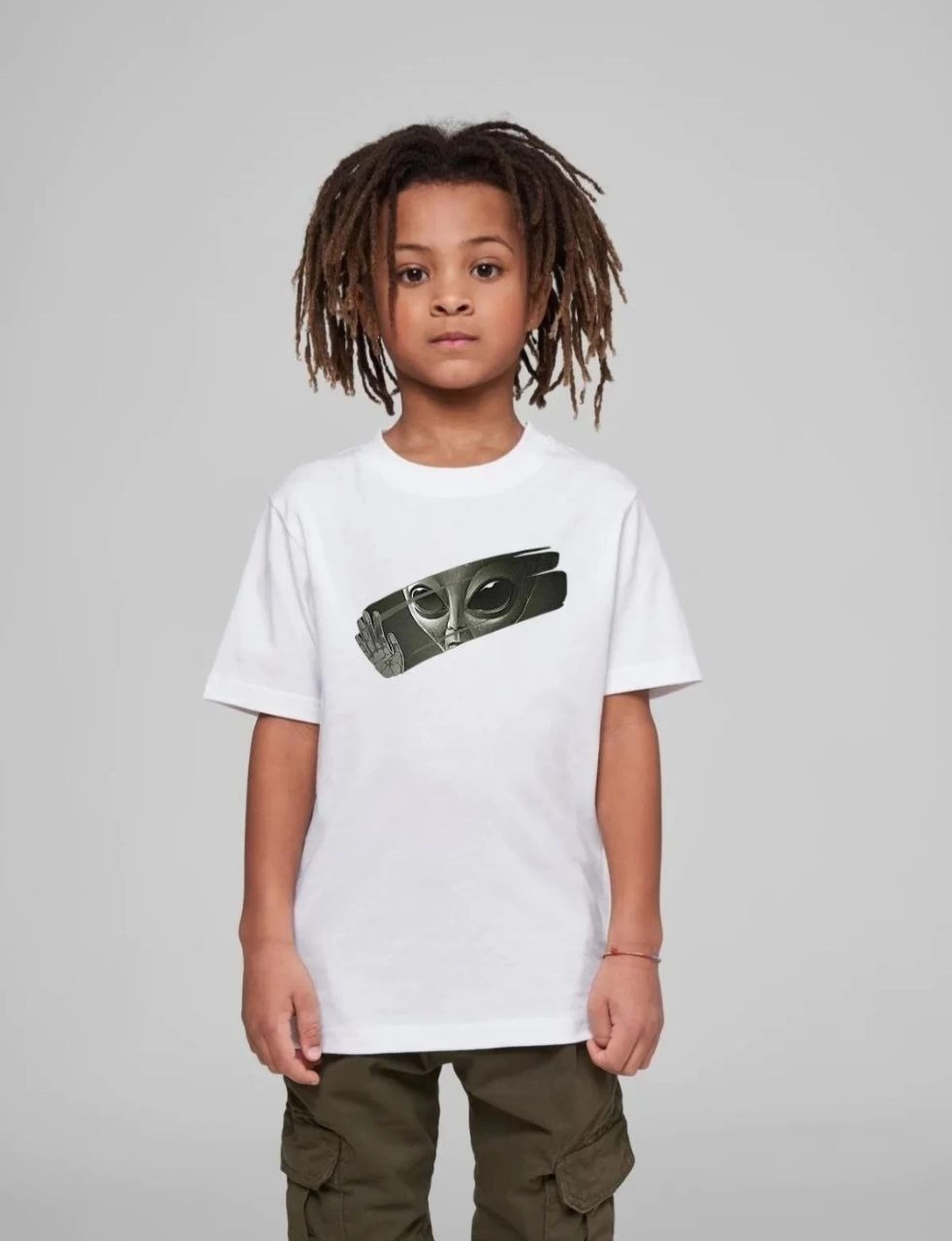 Çocuk   Baskılı T-Shirt - Beyaz