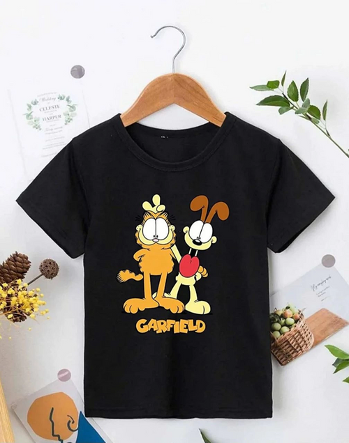 Baskılı T-Shirt - Siyah -
