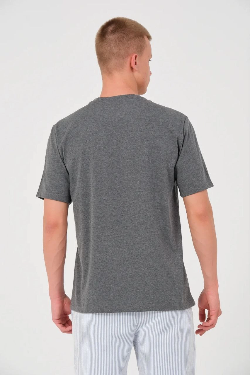 24/1 Düz A Kalite Oversize T-shirt - Antrasit