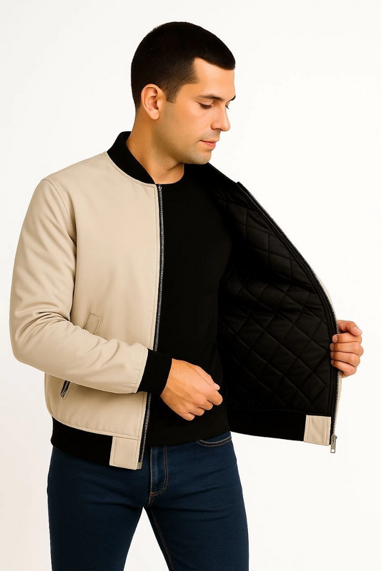 Bomber Mont Ceket - Bej -