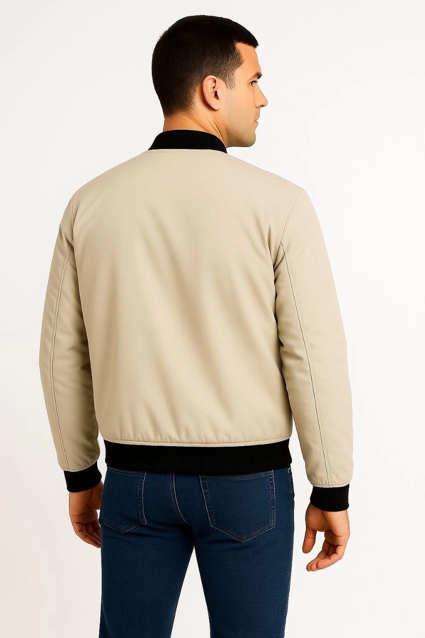 Bomber Mont Ceket - Bej -