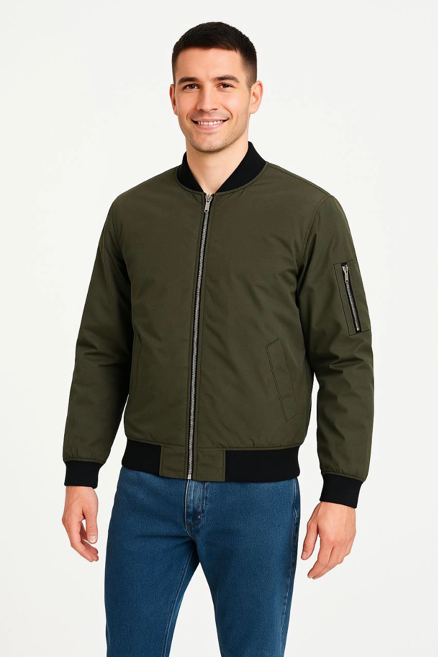 Bomber Mont Ceket - Haki -