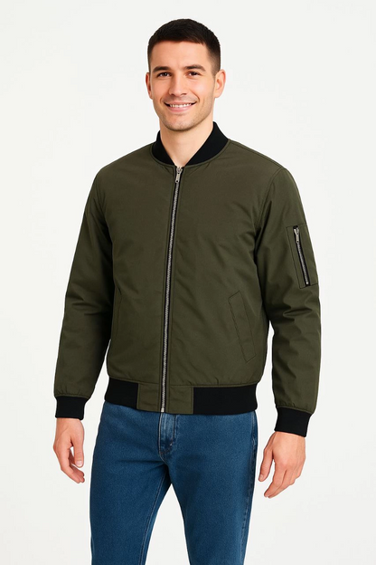 Bomber Mont Ceket - Haki -