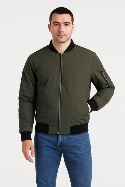 Bomber Mont Ceket - Haki -