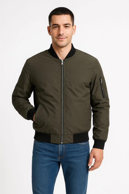 Bomber Mont Ceket - Haki -